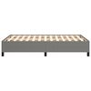 vidaXL Cadru de pat fără saltea gri &icirc;nchis 120x190 cm țesătură