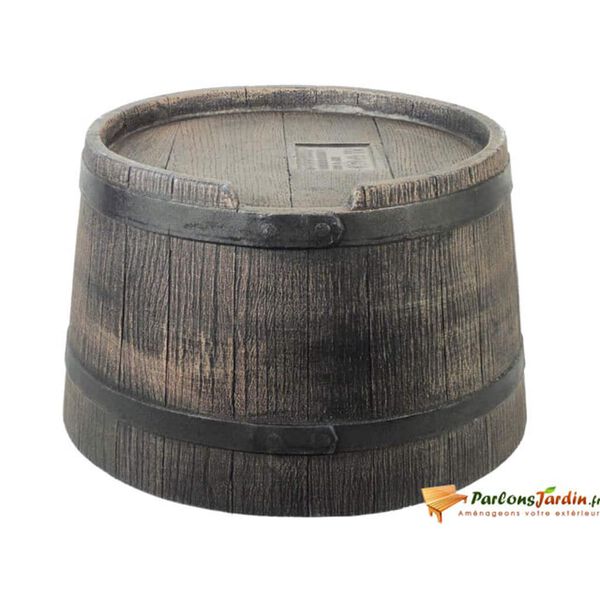 Nature Suport butoi apă de ploaie, aspect de lemn, maro, 30,5x58 cm