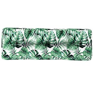 vidaXL Pernă de paleți, model frunze, 120x40x12 cm, textil