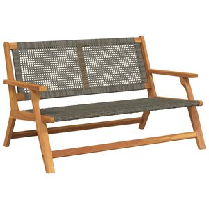 vidaXL Bancă de Relaxare pentru Grădină Gri Lemn Solid de Acacia