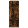 vidaXL Măsuță consolă, stejar fumuriu, 100x35x90 cm, lemn prelucrat