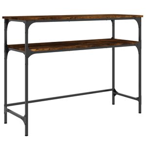 vidaXL Măsuță consolă, stejar fumuriu, 100x35,5x75 cm, lemn prelucrat