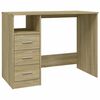 vidaXL Birou cu sertare, stejar sonoma, 102x50x76 cm, lemn prelucrat