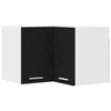 vidaXL Dulap suspendat Stejar negru și Alb 57 x 57 x 40 cm