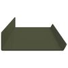 vidaXL Raft suspendat 2 pcs Verde măsliniu 80 x 9 x 2,5 cm Oțel