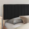 vidaXL Cadru de pat cu tăblie tapițată cu headboard Negru 200 x 200 cm