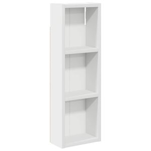 vidaXL Dulap de perete pentru baie Alb 20 x 10 x 60,5 cm