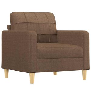 vidaXL Fotoliu canapea, maro, 60 cm, material textil