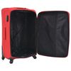 vidaXL Set trolere din material textil, 3 piese, roșu