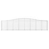 vidaXL Coșuri gabion arcuite 2 buc, 400x50x80/100 cm, fier galvanizat