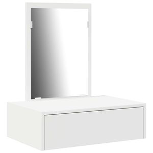 vidaXL Masă de Machiaj Alb 60 x 40 x 70 cm Lemn prelucrat