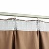 vidaXL Draperii opace cu c&acirc;rlige, 2 buc., gri taupe, 140 x 245 cm