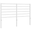 vidaXL Tăblie de pat de schimb metalică, alb, 135 cm