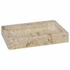 vidaXL Chiuvetă cu montaj pe perete, crem, 38x24x6,5 cm, marmură
