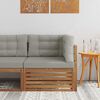 vidaXL Sofa Colțar pentru Exterior Lemn Solid de Acacia natural