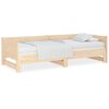 vidaXL Pat extensibil de zi, 2x(80x200) cm, lemn masiv de pin