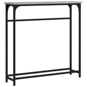 vidaXL Măsuță consolă, gri sonoma, 75x19,5x75 cm, lemn prelucrat