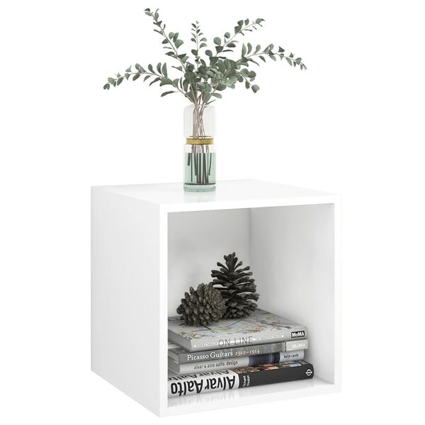 vidaXL Dulap de perete, alb, 37x37x37 cm, lemn prelucrat