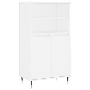vidaXL Bufet &icirc;nalt, alb, 60x36x110 cm, lemn prelucrat