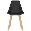 vidaXL Set de mobilier de bucătărie, 5 piese, negru