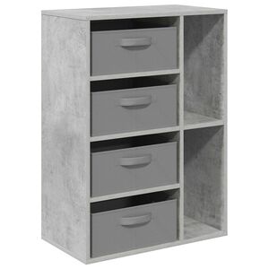vidaXL Bufet cu sertar Gri din beton 60 x 33,5 x 84 cm