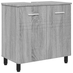 vidaXL Unitate Vanity pentru Baie Sonoma gri 60 x 35 x 60 cm