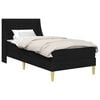 vidaXL Cadru de pat cu saltea cu headboard Poliester
