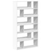 vidaXL Bibliotecă, alb, 100x33x187,5 cm, lemn prelucrat