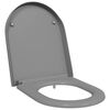 vidaXL Capacul de toaletă Gri 49 x 36 x 4 cm Duroplast