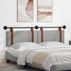 vidaXL Cap de pat suspendat Simplu Gri nori 170 x 55 x 5 cm PU antic