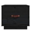 vidaXL Noptiere, 2 buc., negru, 40x34x35 cm, lemn masiv de pin