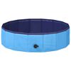 vidaXL Piscină pliabilă pentru c&acirc;ini albastru 80 x 80 x 20 cm PVC