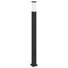 vidaXL St&acirc;lp luminos cu senzor și priză 110 cm negru IP44