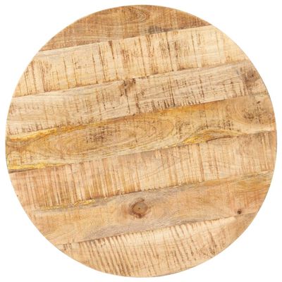 vidaXL Masă de bistro, Ø60x75 cm, lemn de mango nefinisat, rotundă