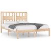vidaXL Cadru de pat mic dublu, 120x190 cm, lemn masiv de pin