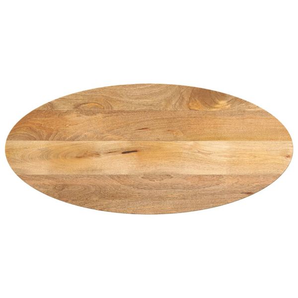 vidaXL Blat de masă oval, 100x40x2,5 cm, lemn masiv de mango