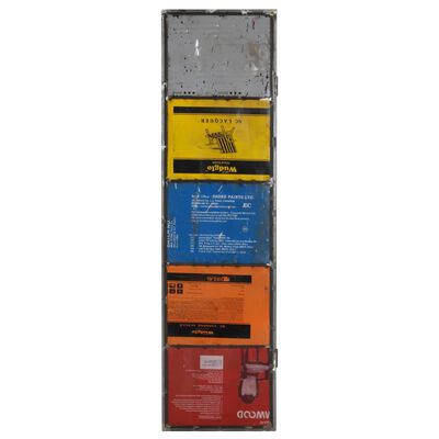 vidaXL Separator de cameră, multicolor, 45x17x167 cm, fier