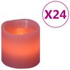 vidaXL Lum&acirc;nări LED electrice, 24 buc., alb cald