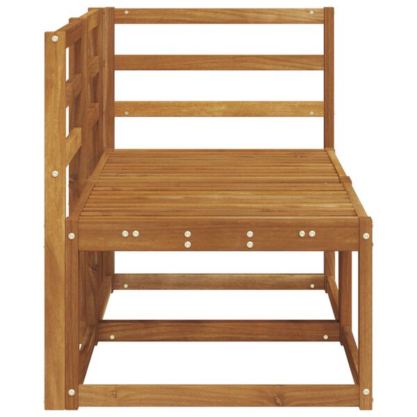 vidaXL Canapea de exterior din mijloc și colț 2 Bucată natural