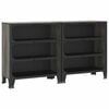 vidaXL Dulapuri de depozitare, 2 buc., gri, 72x36x82 cm, metal/MDF