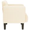 vidaXL Canapea scaun cu cotiere crem 54 cm țesătură velur