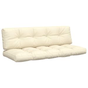 vidaXL Perne de paleți, 2 buc., crem, material textil