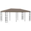 vidaXL Pavilion, gri taupe, 6 x 3 m, material textil