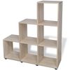 vidaXL Bibliotecă &icirc;n trepte / Raft de expunere 107 cm Stejar