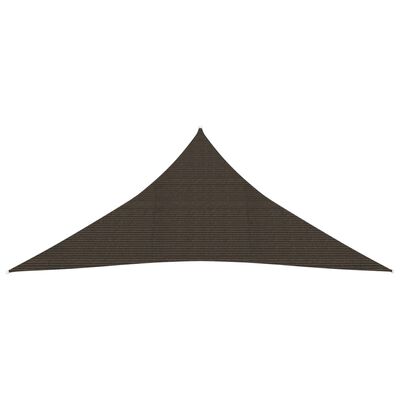 vidaXL Pânză parasolar, maro, 4x4x4 m, HDPE, 160 g/m²