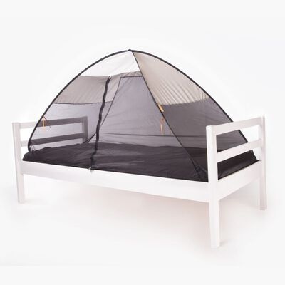 DERYAN Cort pop-up de pat cu plasă anti-țânțari, crem, 200x90x110 cm