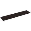 vidaXL Blat de baie, maro &icirc;nchis, 220x50x(2-4) cm, lemn masiv tratat