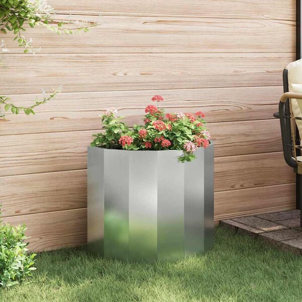 vidaXL Jardinieră Argintiu 60 x 30 x 50 cm Oțel Galvanizat