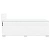 vidaXL Pat box spring cu saltea, alb, 80x200 cm, piele ecologică