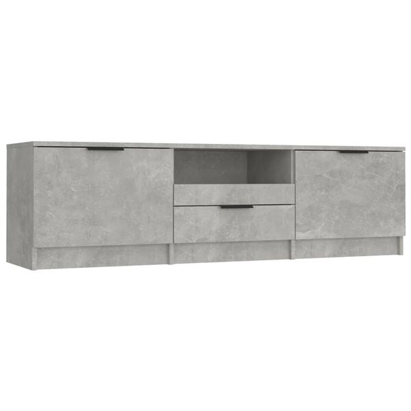 vidaXL Comodă TV, gri beton, 140x35x40 cm, lemn prelucrat
